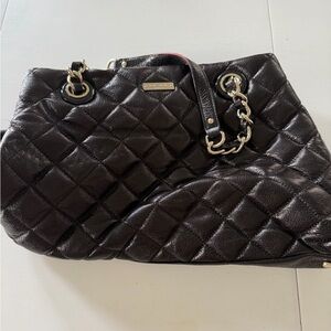 Kate Spade Black Quilted Shoulder Bag